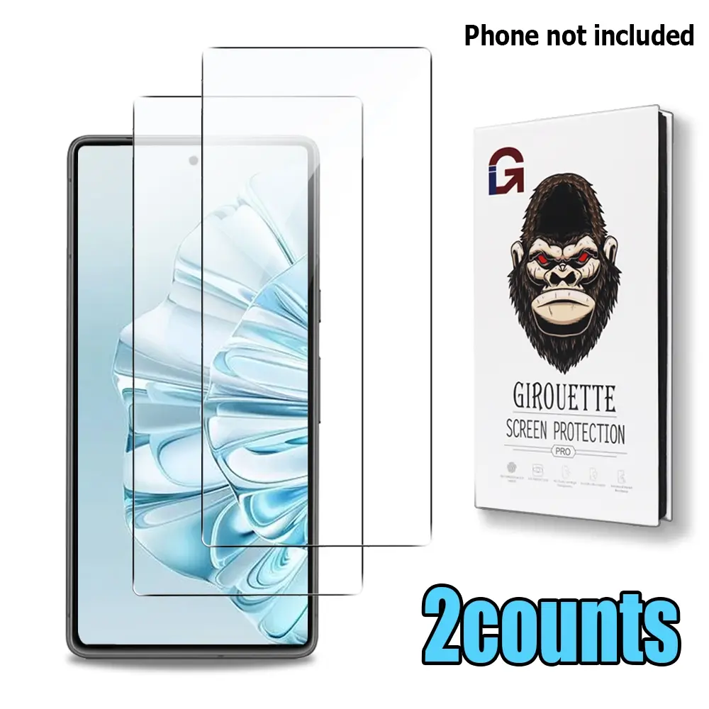 2Pcs Clear Tempered Glass for Google Pixel 6 & 7 Series, Ultra Thin, Responsive Smooth Touch, Wear Resistant Long Lifespan