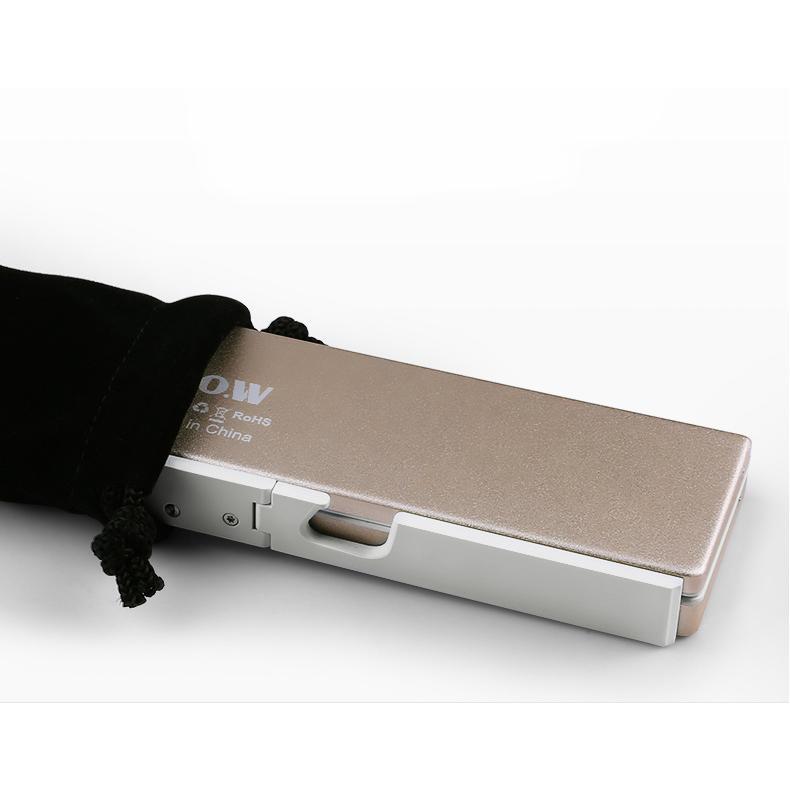 2026 Mini Folding Bluetooth Keyboard Wireless Keypad Support3 Devices With Stand Rechargeable Foldable Keyboard for Phone Tablet