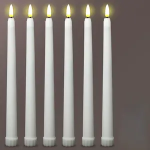6pcs LED Flameless Tealight Candles | Battery Operated with Flickering Flame Effect, Polished Finish, Ideal for Halloween & Christmas Decor, Wedding & Church Events (Batteries Not Included)