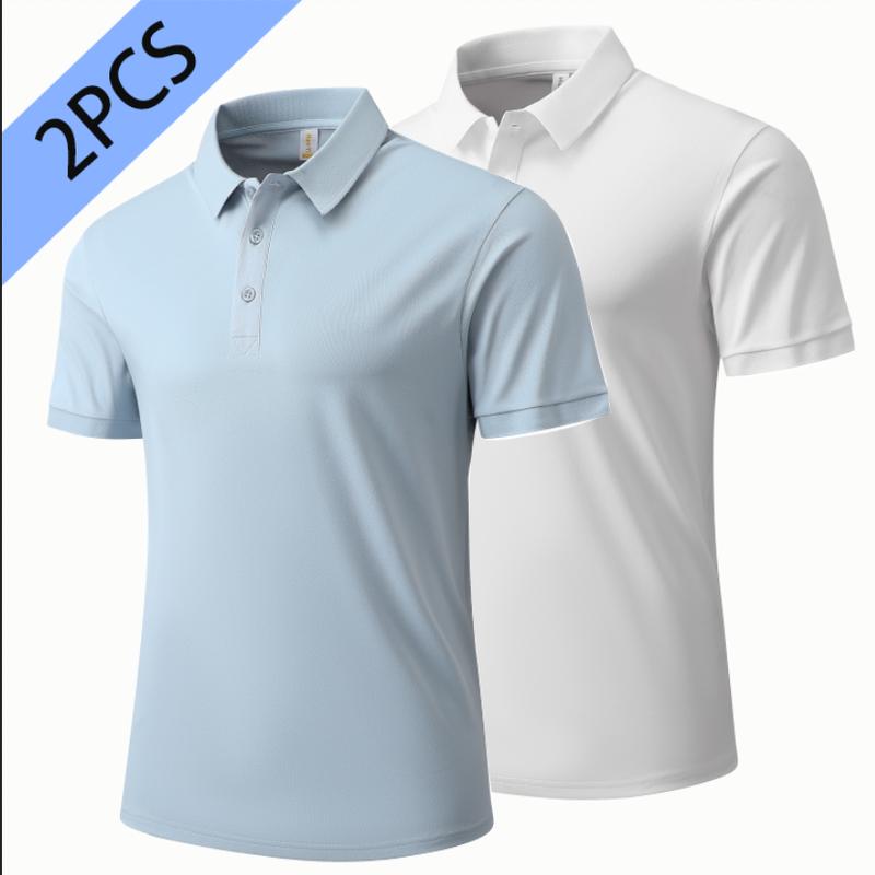 2PCS 2026 New 8688 Short Sleeve Polo Shirt 180g Group 180g Top