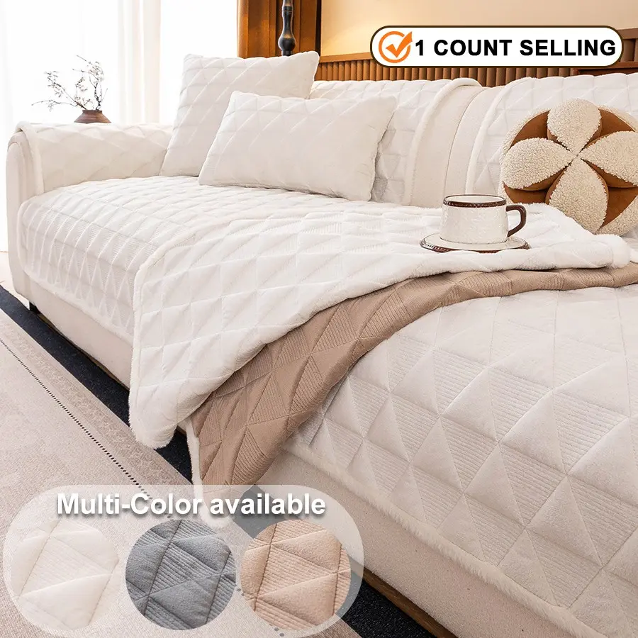 1pc minimalist sofa cushion, beloved by pet dogs, anti slip and machine washable, with multiple colors to choose from, suitable for home decorationSofa Pad, Pet Dog Favorite, Non-Slip, Multiple Colors Available, Home Decor for Office, Bedroom, Living Room