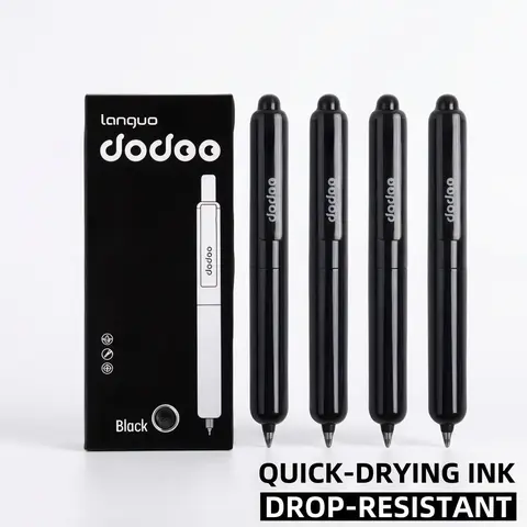 4 Pcs Portable Retractable Gel Pens, Cool Pens, Drop-Resistant Quick-Drying, Business Signature Pens for Students & Office Workers, Aesthetic Candy Color Series