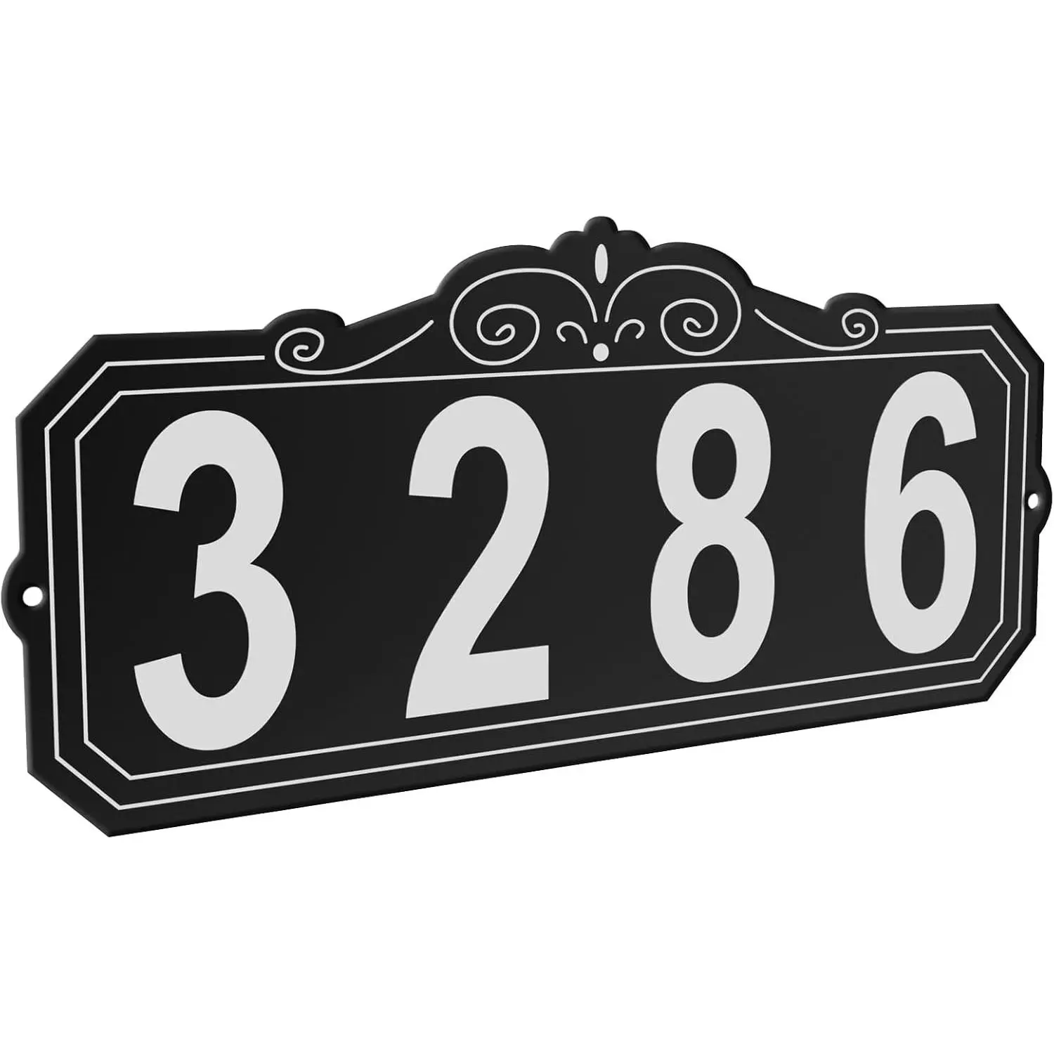 House Numbers for Outside, Address Plaque Sign, 13.4 x 6.3 Inch, 4 Sets of 0-9 Numbers, Waterproof Rustproof, Indoor/Outdoor Use for Street Home Hotel OfficeGift