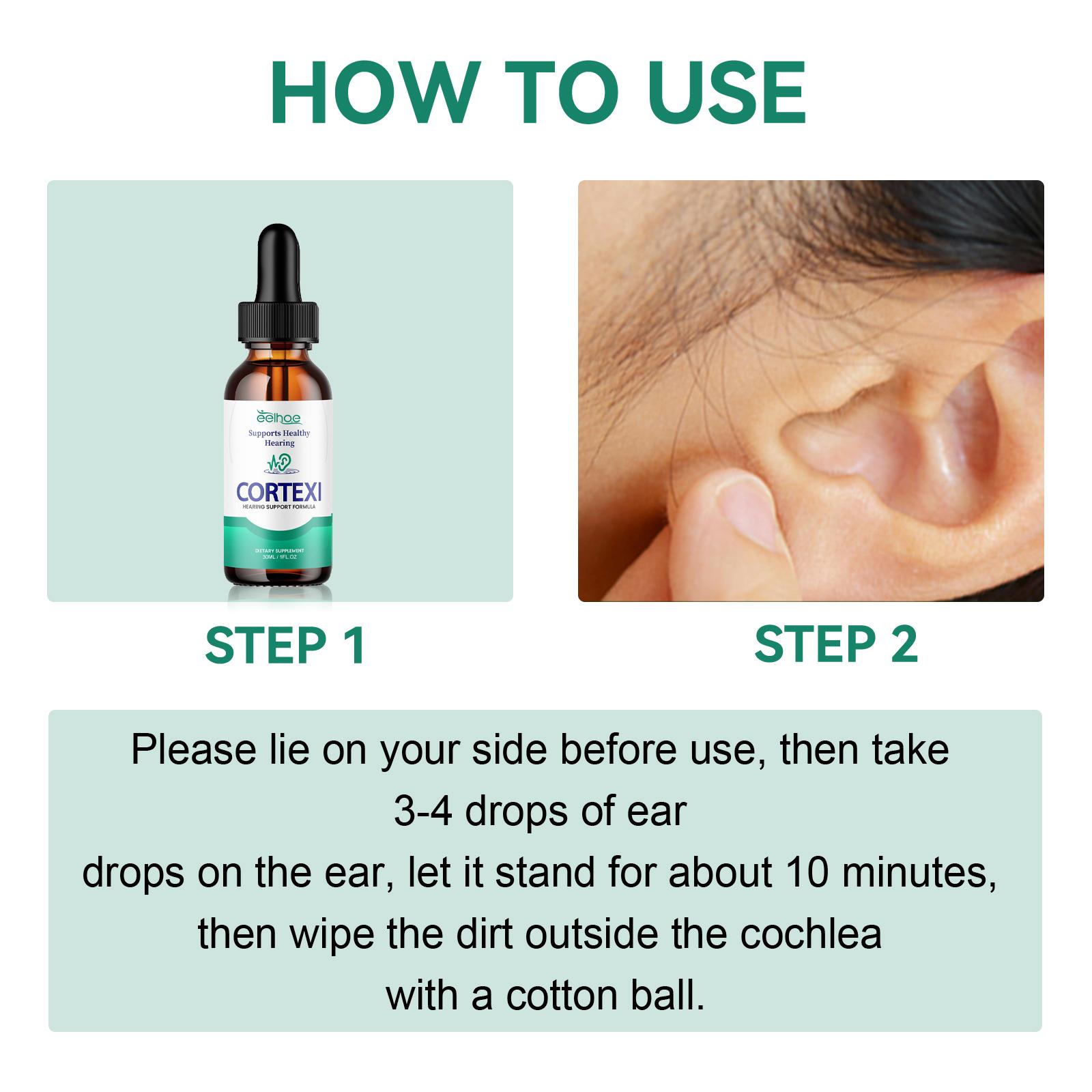 EELHOE Soothing Ear Drops: Supports Healthy Hearing & Daily Ear Hygiene. Relax & Restore your Ear Comfort.