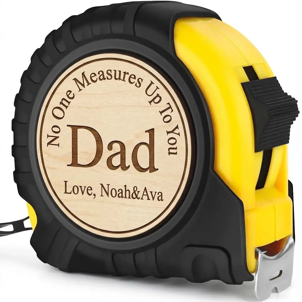 Engraved Tape Measure 9.8 FT，Fathers Day Birthday Gift for Dad, Dad Gifts from Son Daughter, Gift for Best New Daddy Father in Law Presents Useful Stuff, Tool Woodworker Carpenter Gift, Hand Measuring Tool