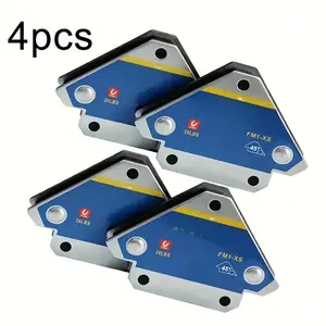 28lb 4-Pack Welding Magnets, Heavy-Duty Multi-Angle (45 ° /90 ° /135 ° ) Magnetic Welding Holders & Positioners, Strong Welding Supports for Welders, Fabricators, Auto Body & DIY