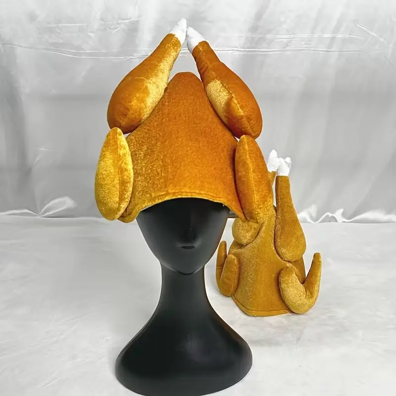 New Party Hat Cartoon Turkey Costume Accessory, Funny Thanksgiving Prop, Novelty Headwear for Festive Events, Unique Holiday Gear, Party Accessories, Themed Headwear