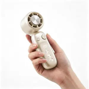 Portable Handheld Turbo Fan with Ice Cooling, 199 Speeds Adjustable, 3000mAh Rechargeable, 15H Runtime, 15000 RPM  Silent , Summer Essential for Travel/Outdoor/Office ()
