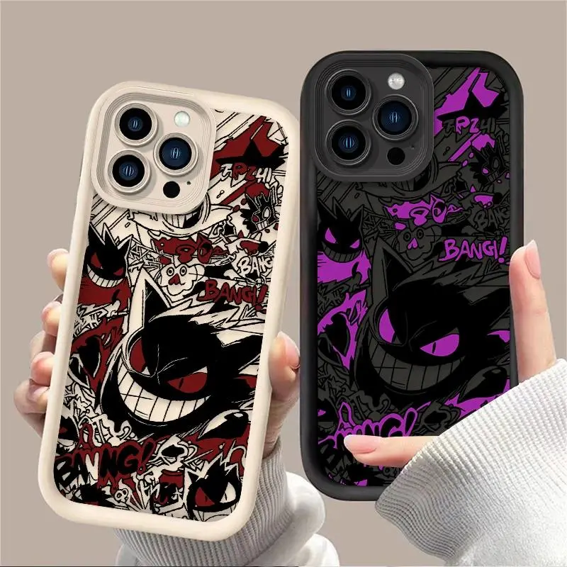 Luxury Cool G-Gengars  Phone Case for iPhone 17 16 15 14 13 12 11 Air Pro Max  Plus Soft TPU Back Cover