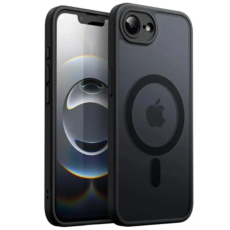 Case for Magsafe Wireless Charge Hard Plastic Back Translucent Cover For Apple iPhone 16E 17E