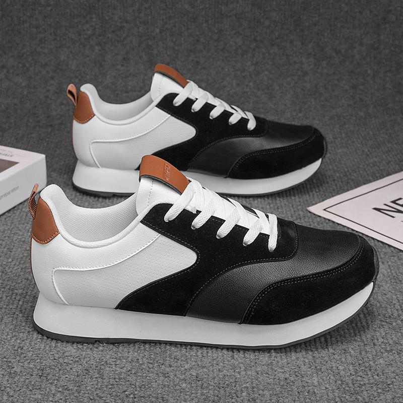 Comfortable green sneakers suitable for men's daily wear, with white accents