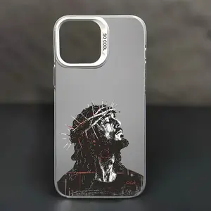 Jesus Son Of God Christian Pattern Case for iPhone 17 16 Pro Max 15 Plus 14 13 12 11  Air XR XS Shockproof Anti-Scratch Durable PC Back Protective Cover Gifts For Women Men Teen Girls