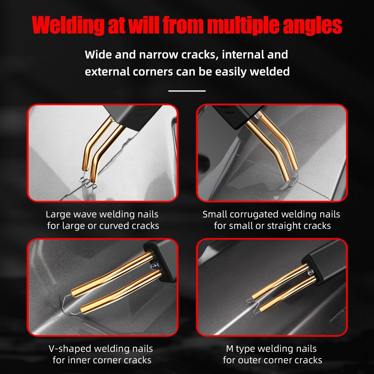 USB Rechargeable Plastic Welding Torch, Plastic Welder, Portable Wireless Welding Machine with 1000 Nails, Suitable for Most Repairs, Ideal for Automotive and Home Projects