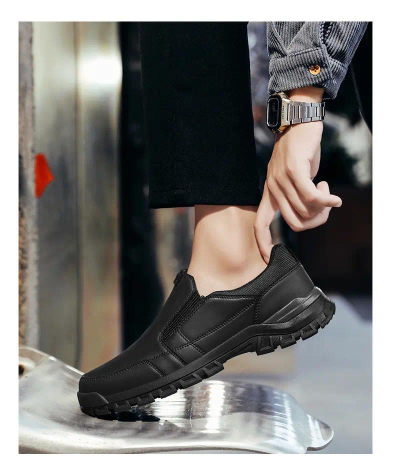 BIGWIG Men's Slip-On Athletic Shoes, Outdoor Hiking Shoes, lightweight and flexible, suitable for casual wear, walking, and outdoor activities, classic athletic hiking shoes, comfortable slip-on design