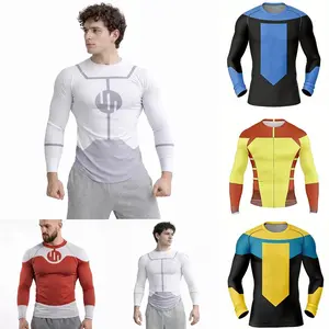Invincible Cosplay Rash Guard Diving T Shirt BJJ RashGuard Long Short Sleeve MMA Clothing Men Women Viltrumite Gym Shirt Costume