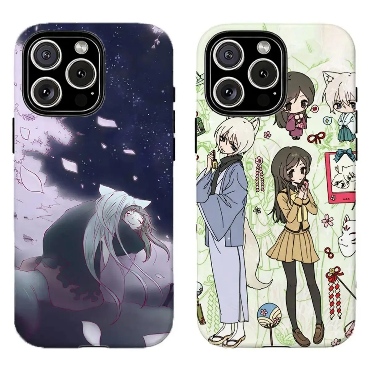 Kami3ama Kiss Tomoe & Nanami Anime Custom Smartphone Casing - Shojo Romance Aesthetic Cellphone Accessory,Suitable for iPhone 17-11 Pro Max/Plus and  Samsung Galaxy S23-25