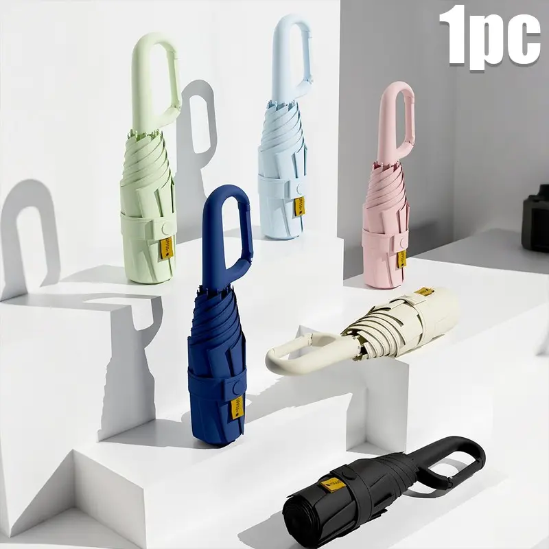 1 piece of minimalist, ultra-light, portable capsule umbrella, Folding Umbrella, Foldable Automatic Umbrella, provides sun protection and UV resistance, suitable for sunny and rainy days, mini foldable pocket umbrella for men and women