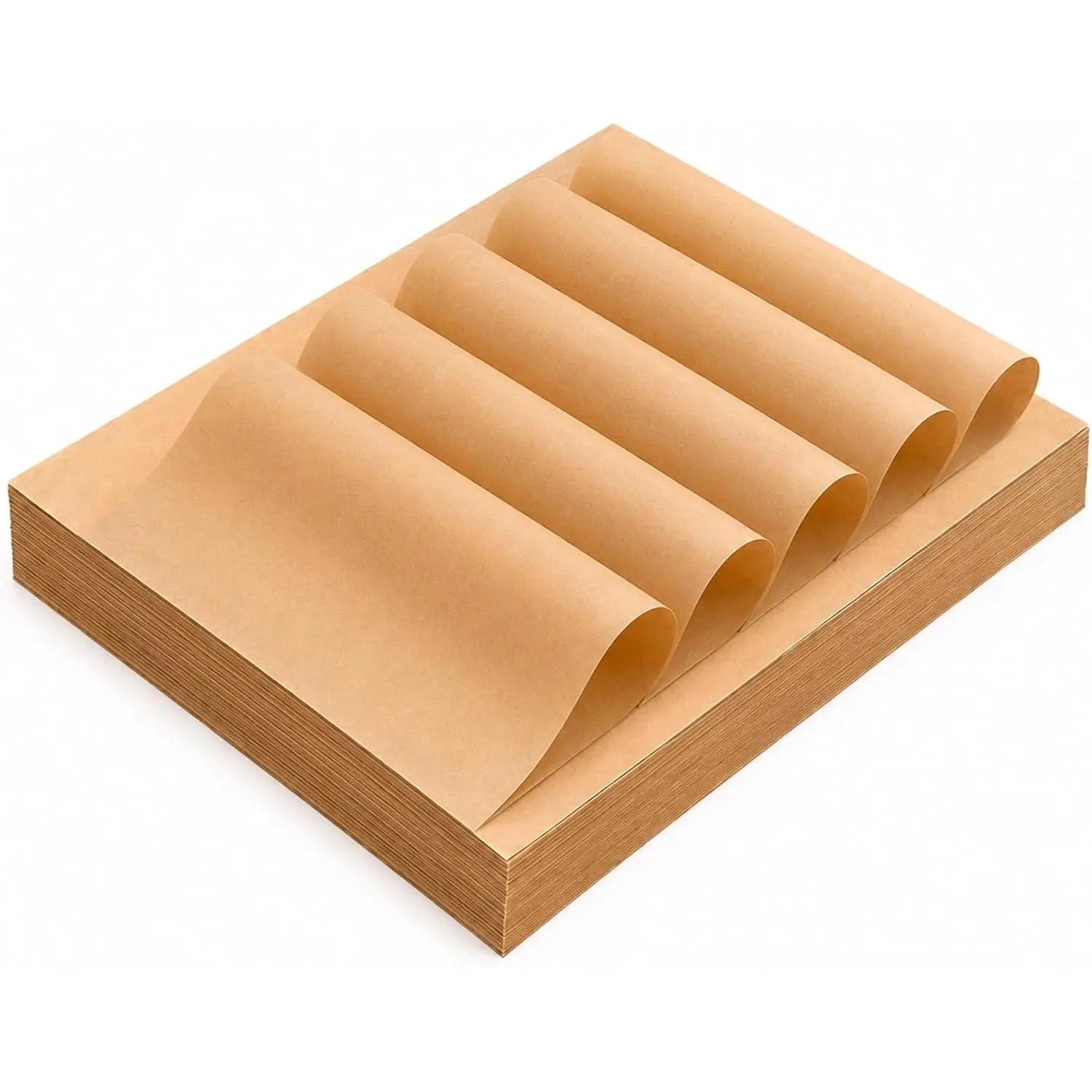 Disposable Non-Stick Unbleached Baking Paper Sheets, 9x13 in, 150-Count Pre-Cut Kitchen Liners for Baked Goods, Pans, Oven Use (Oil-Resistant)
