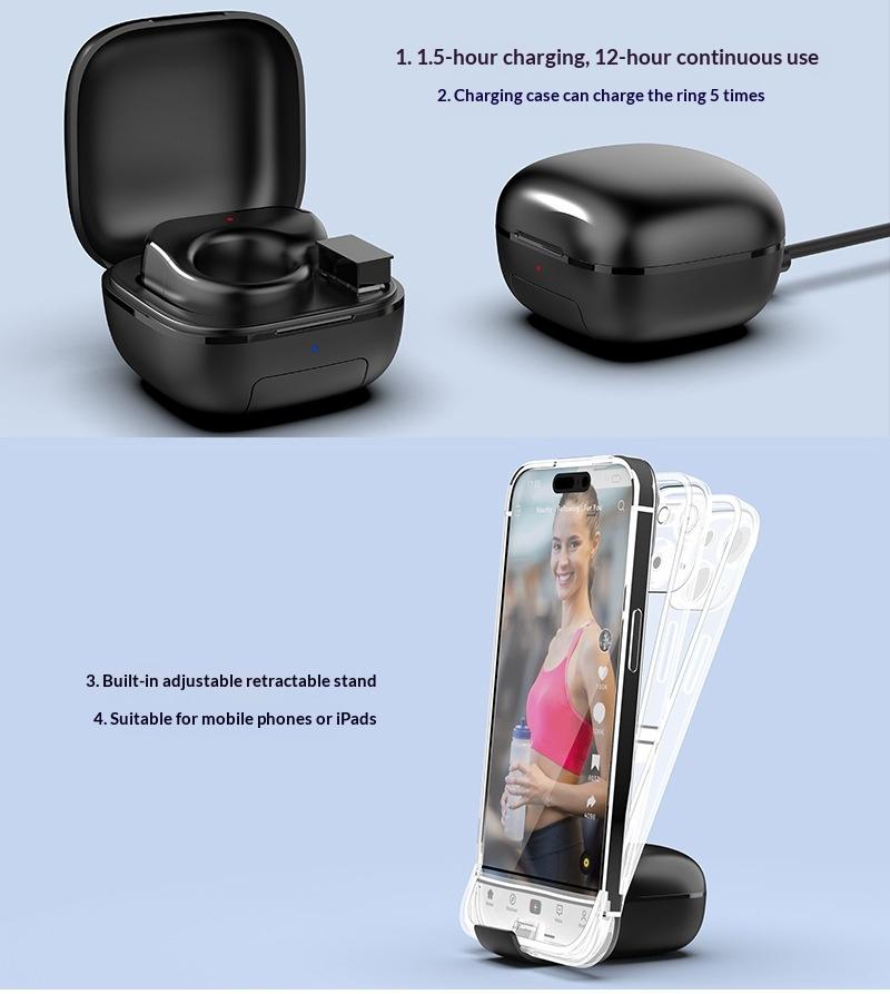 Bluetooth Ring Mouse Charging Case Multi-Function Touch Mini 2.4G Wireless Smart Remote Control Special Lazy People Computer