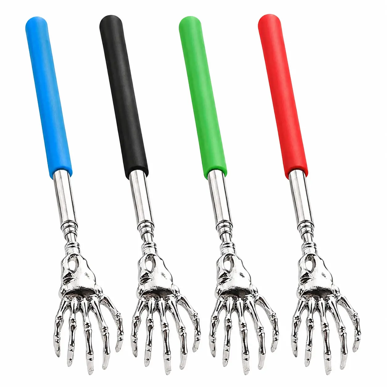 Ergonomic Telescopic Back Scratcher Made from Durable Stainless Steel with Non-Slip Comfort Grip Handle, Fully Extendable for Easy Itch Relief and Daily Body Care, Designed for Seniors, Limited Mobility Users, and Home Wellness Use