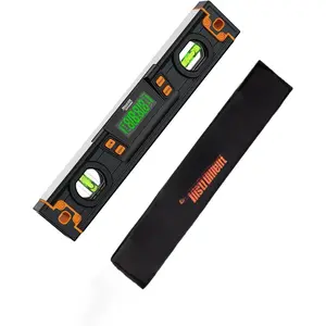 10-Inch Digital Level, Portable  Angle Finder with Backlit Display, +-0.1? Accuracy,  Base, 4 Measurement Units, Compact Torpedo  Level Tool for DIY & Professional Use