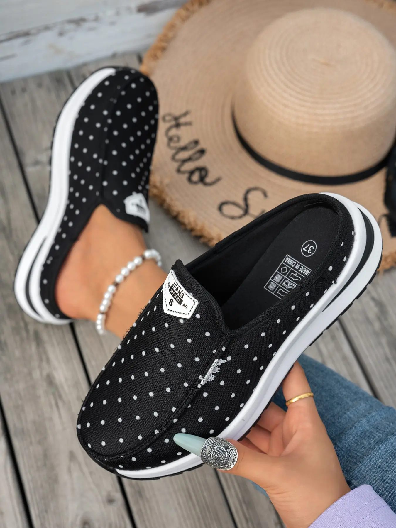 New Women's Thick Sole Mules 2026, Large Size Casual Comfort Slip-On Shoes, Ideal for School and Vacation, Multiple Colors Available