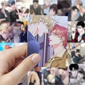 60 Pcs/set Korean Comics Two Men Intimate Sweet Photos Sticker Hand Ledgers DIY Mobile Phone Case Water Cup Decoration Stickers