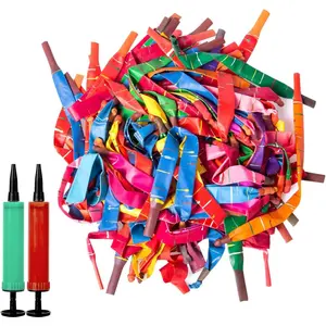 100pcs Colorful Giant Rocket Balloons with Two Air Pump for Partiesfidget toys