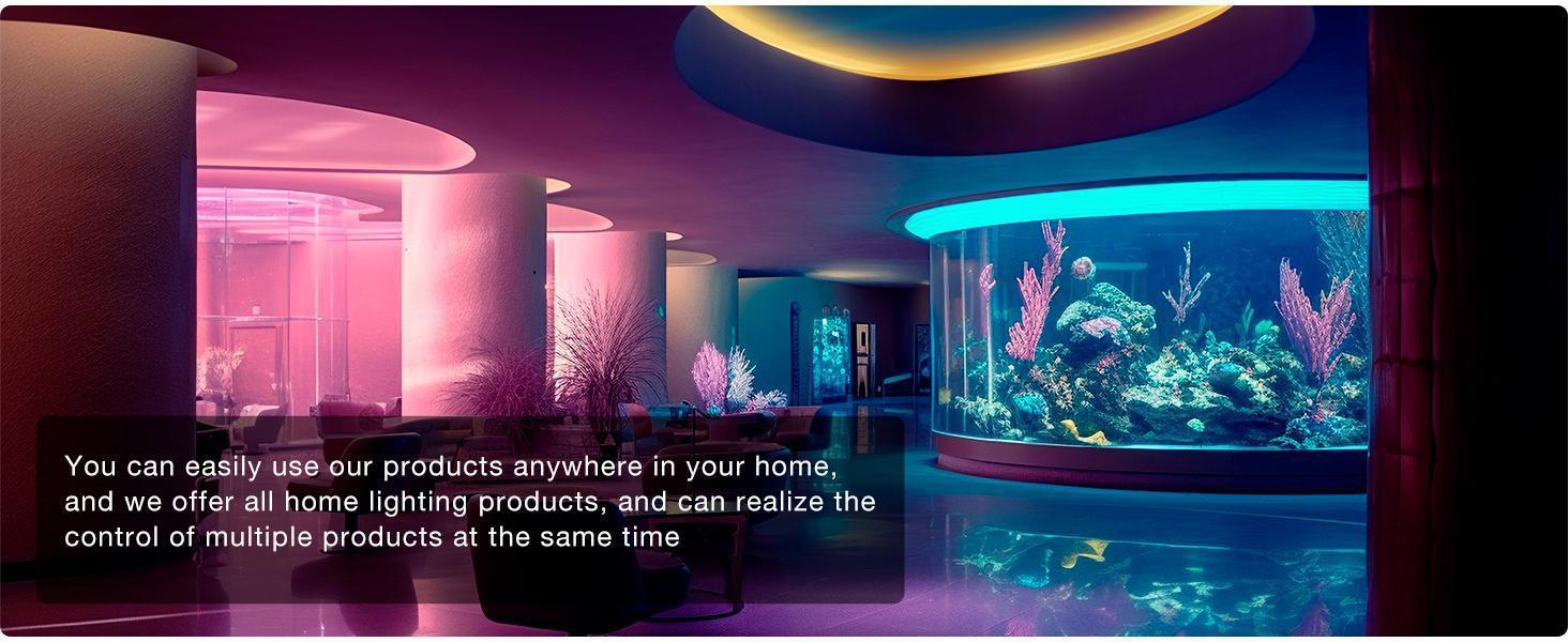 LED Strip Lights 130ft Lights Strip for Bedroom, Desk, Indoor Room Bedroom Brithday Gifts RGB Decor with Remote and 24V Power Supply