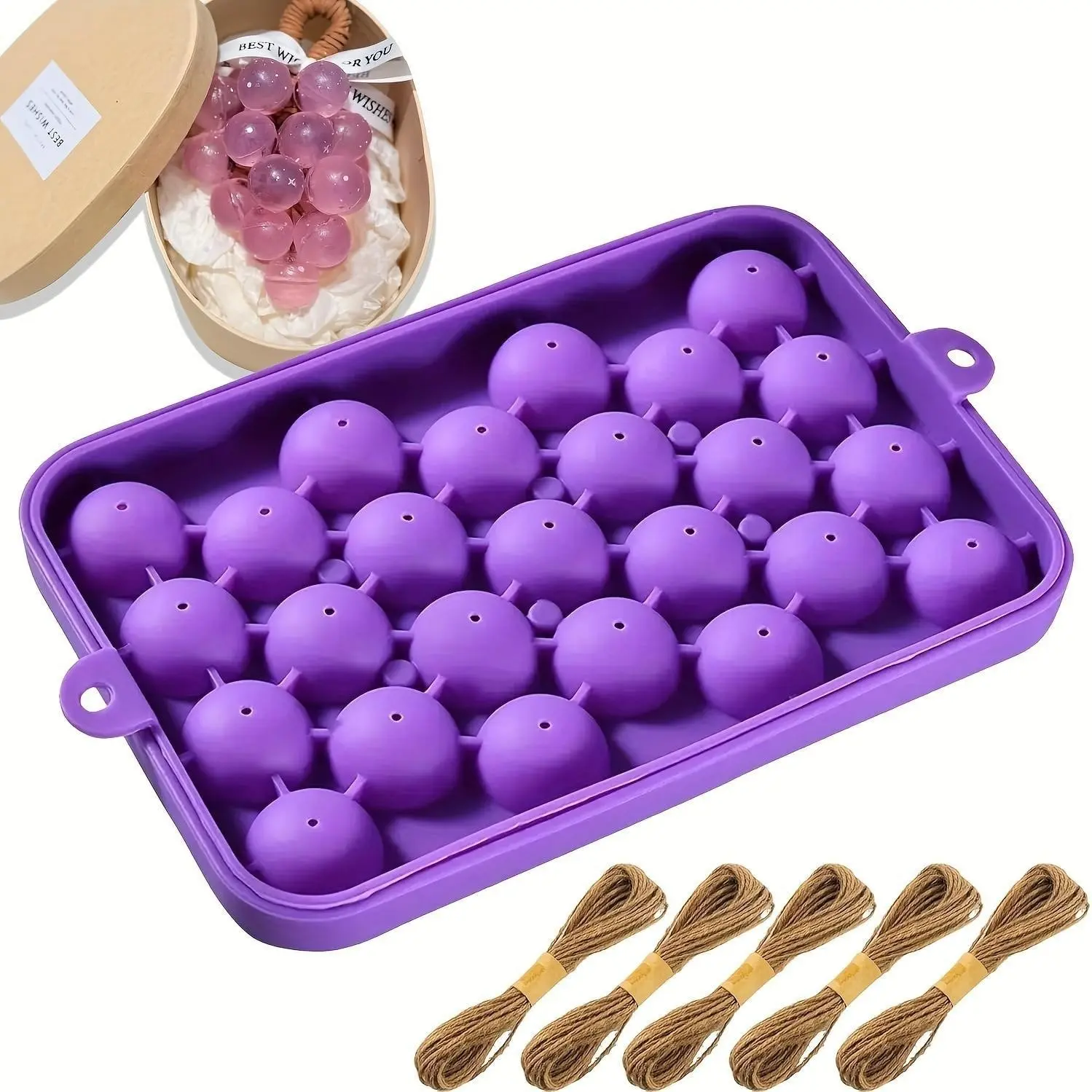 Home Handmade Soap Mold, Grape Shape Silicone, DIY Soap Making Set, Perfect for Crafting Unique Soaps at Home, Easy to Use and Clean