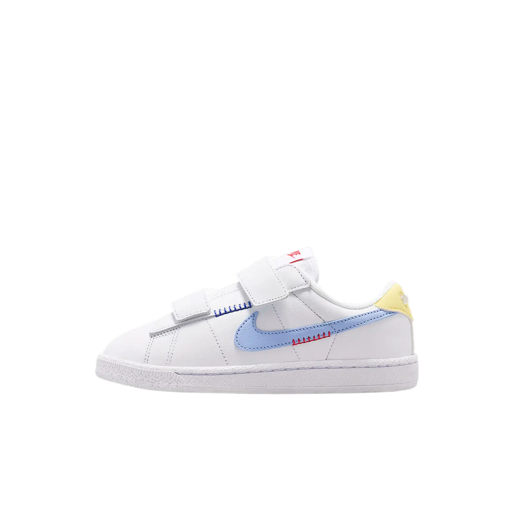 Nike Tennis Classic Leather Round Toe Velcro Trim Stitching Low Top Sneakers IW2035-143