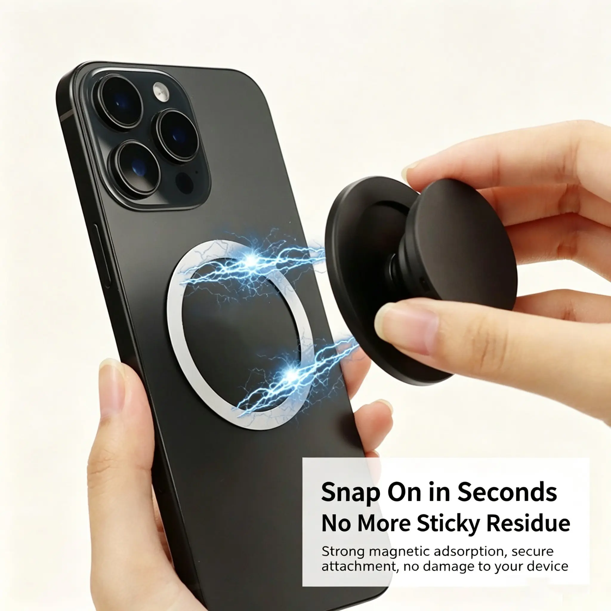 Magnetic Expanding Stand Grip Socket Finger Ring Holder for Magsafe, for iPhone 15 14 for Samsung Phone Stand Mount, Universal Phone Accessories, Multipurpose Phone Holder