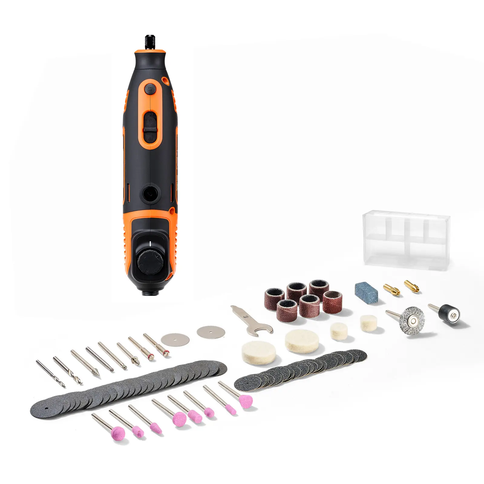 84-Piece Rotary Tool Kit, 200W Rated Power, Durable and Easy to Use
