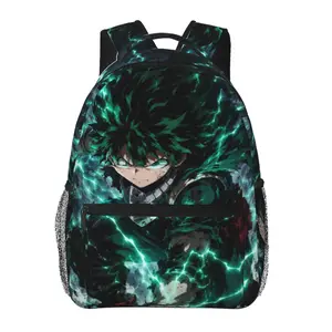 Anime My Hero Academia1 Printed Backpack, Cute School bag for Girls Boys Teens, Cartoon Backpacks Kawaii Kids Lightweight backpack with adjustable straps Bookbag, Travel, School, College, Work, Backpack, Daily Use