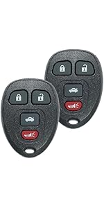 Keyless Entry Remote Control Key Fob Replacement Fits for Chevy Malibu Cobalt 2005-2012 Pontiac G5 G6 Grand Prix Solstice 2005-2010 Buick Lacrosse Saturn Aura Sky KOBGT04A 15252034 315 Mhz