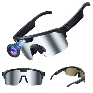 8MP Anti-Shake Camera Smart Glasses, AI Glasses with 1200P Video Recording , 4GB Memory Build-in(No TF Card Need), ABS+PC Frame,270Mah Battery, Bluetooth Call ,Music Control ,AI Translation,AI  Image Recognition