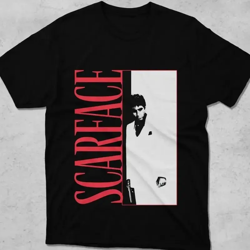 T-shirt, Retro Movie Scarface T-shirt, Scarface Vintage Shirt Crewneck Sweatshirt Hoodie