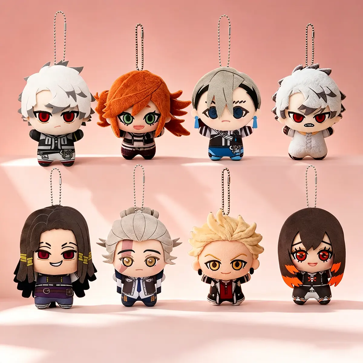 Gachiakuta Cute Durable Keychain Series - Mini Anime Character Hanging Plush Dolls (Zanka, Rudo, Tamji, Amo, Gaba, Engine, Riyou) - Collectible Bag Charm, Soft Stuffed Pendant, Birthday Gift for Anime Fans, Cosplay Accessory