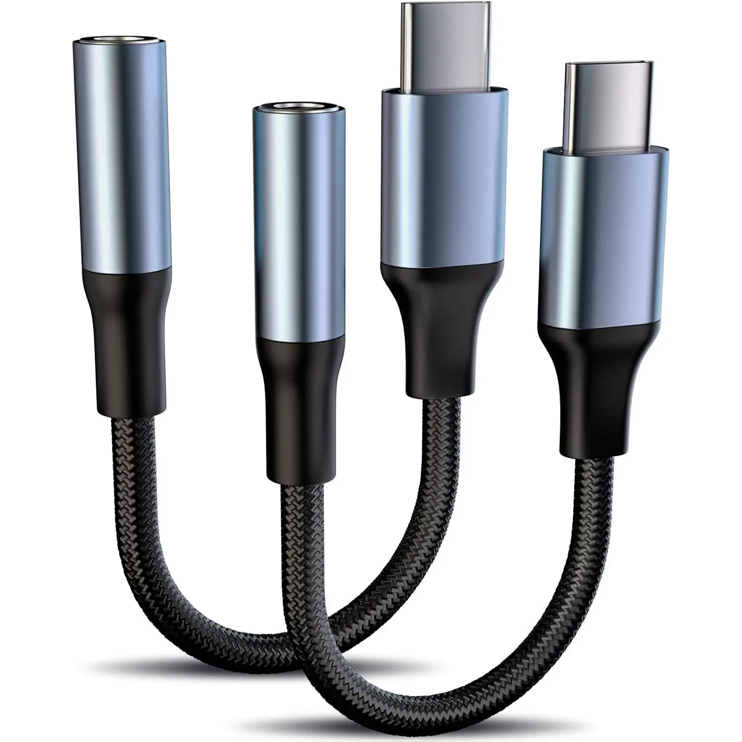 USB Type C to 3.5mm Headphone Jack Adapter, 2 Pack |  Connection, Clear Calls, No Buzzing Noise, USB C Aux Audio Dongle Compatible with  17 16 15 Pro/Pro Max,  S24/S23/S22