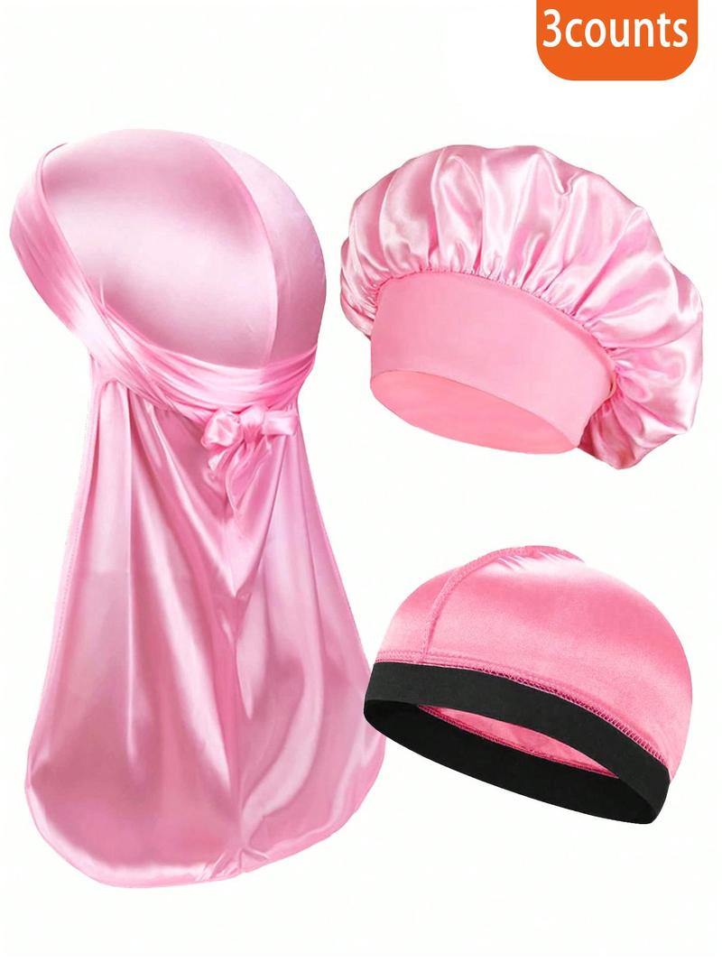 Solid Color Beanie Hat Turban Hat, Casual Comfortable Breathable Durag, Wave Cap for Men & Women, Outdoor Sports Home Daily Pirate Cap Sleeping Cap, Beanie Fitted