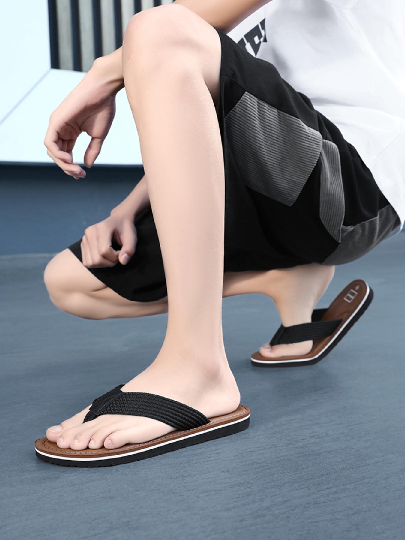 Men's Summer Fashion Slip-On Sandals, Breathable Lightweight Casual Shoes for Beach Streetwear Vacation Daily Wear