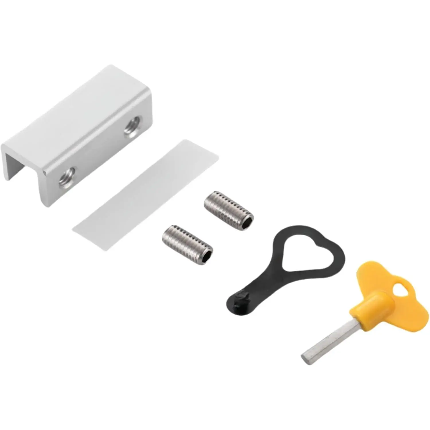 Sliding Window Lock,  Window Lock with Key, Adjustable  Sliding Window Stop, Limiter, for Vertical and Horizontal Sliding Windows () (6 Sets)