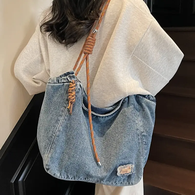 Women's Large Capacity Tote Bag, Casual Versatile Shoulder Bag, Everyday Bag for Daily Commute & Shopping, High-Quality Handbag