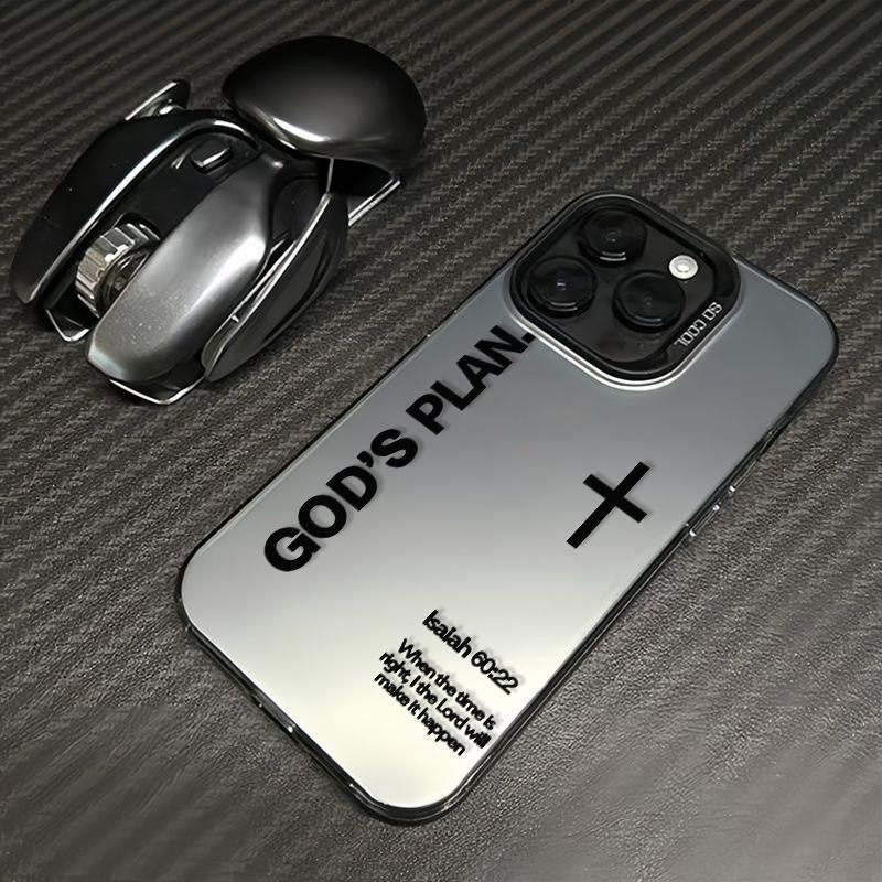 'God's Plan' is always at work fashion TPU laser craft phone case,phone Case Suitable for IPhone 11/12/13/14/15/16/17 Pro Promax Plus Air