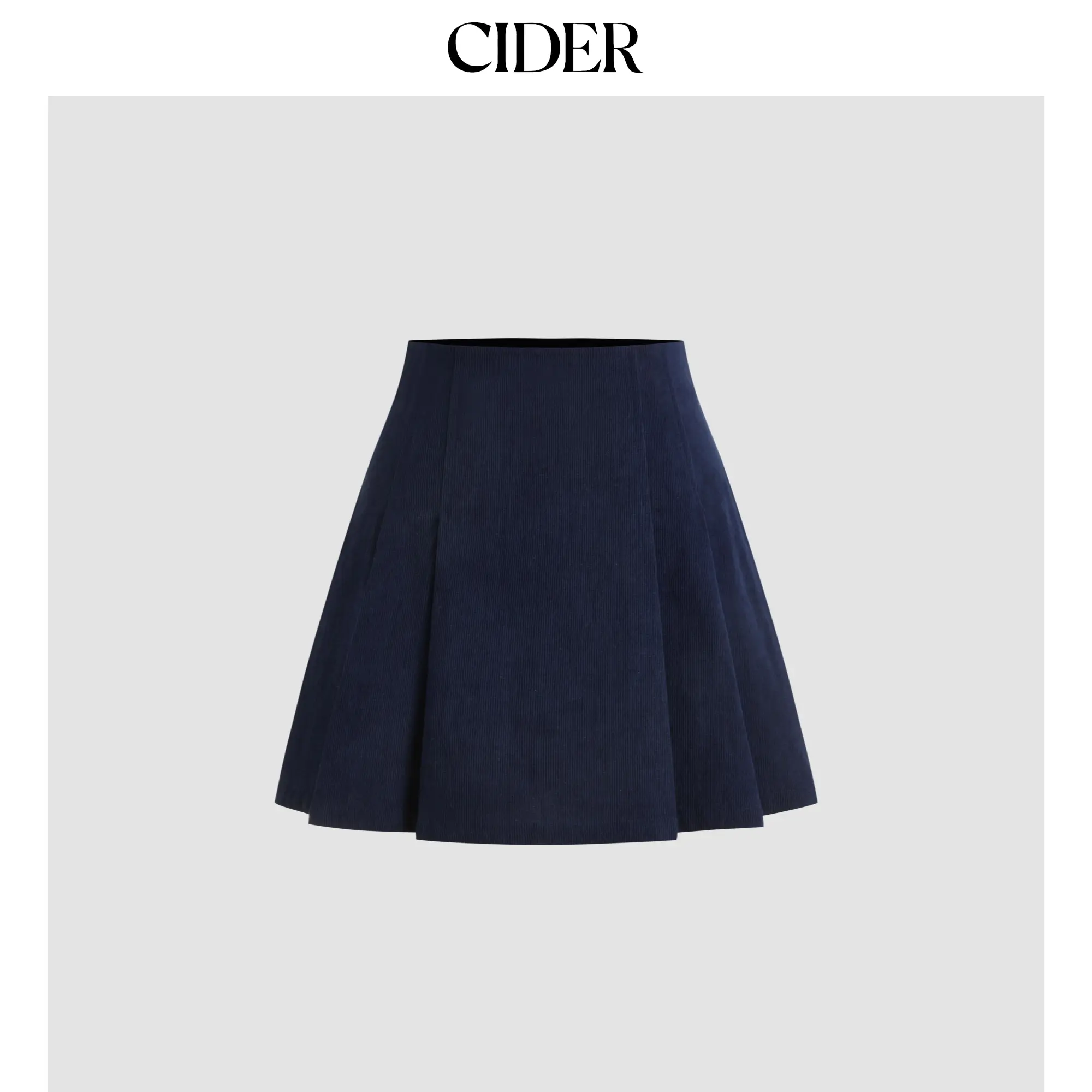 Cider [5 colors, size 0-10] Corduroy Mid Rise Pleated Mini Skirt