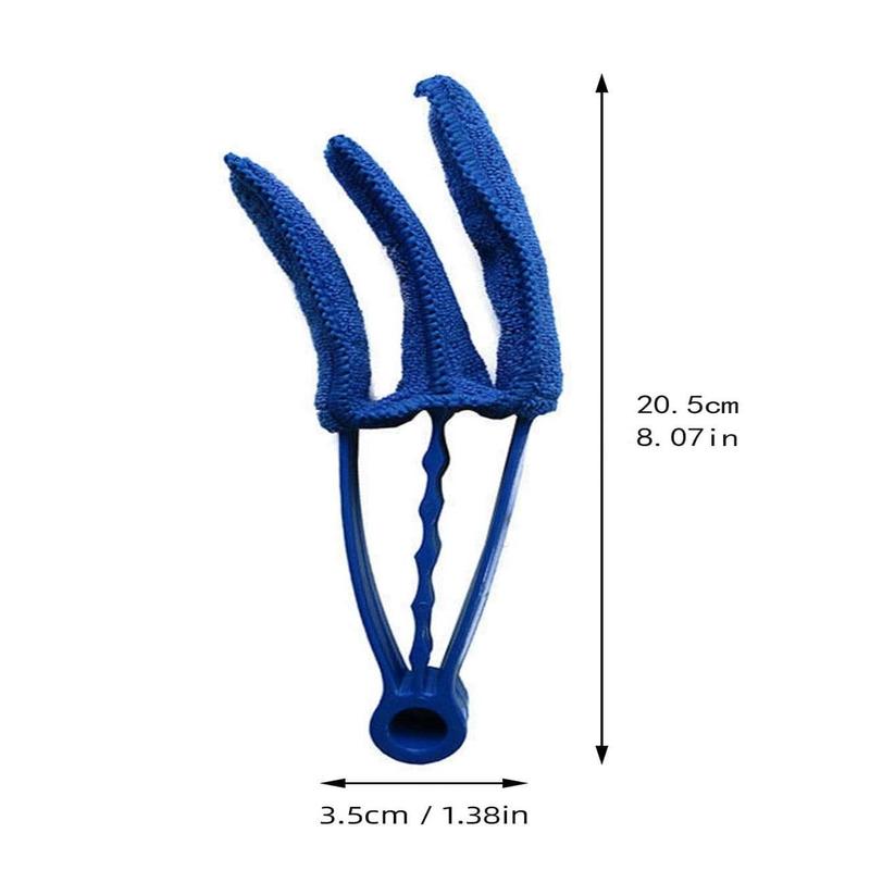 1 Piece Solid Color Non-slip Durable Cleaning Cloth, Microfiber Cleaning Rags, Removable Air Conditioner Outlet Gap Dust Brush, Household Cleaning Supplies