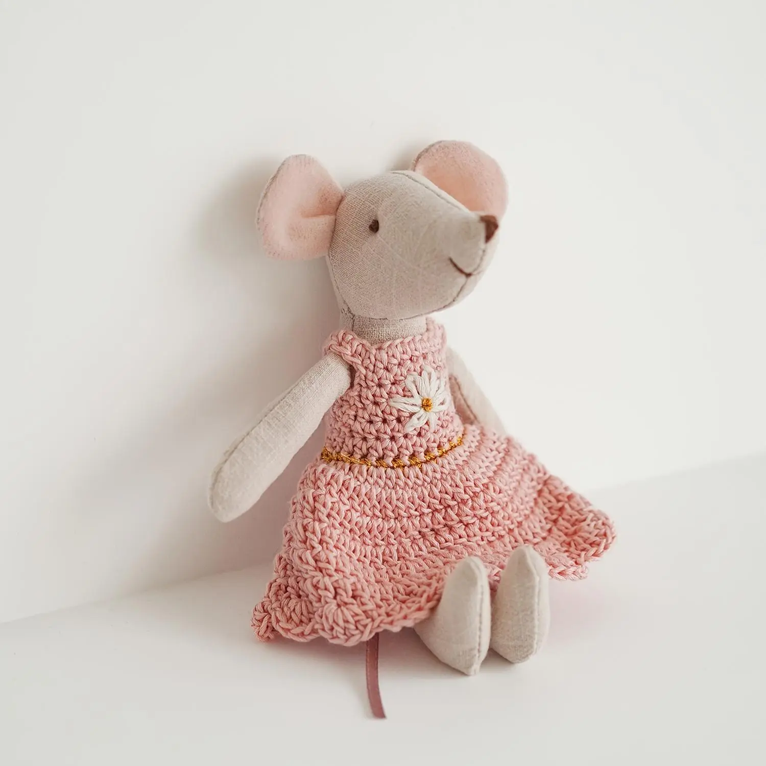 Nordic-Style Cute Mini Dolls, Little Mouse Educational Dolls, Enlightenment Knitted Mouse Dolls, Hand Puppets, Pretend Play Dolls, Christmas And Halloween Gifts, Niche Plush Dolls