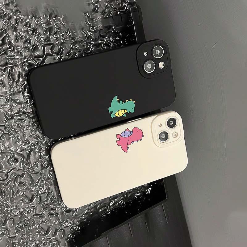 Cute Dinosaur Pattern Phone Case, 2 Counts TPU Anti-drop Phone Protective Cover, Phone Accessories Compatible with iPhone 11 12 13 14 15 16 Pro Max