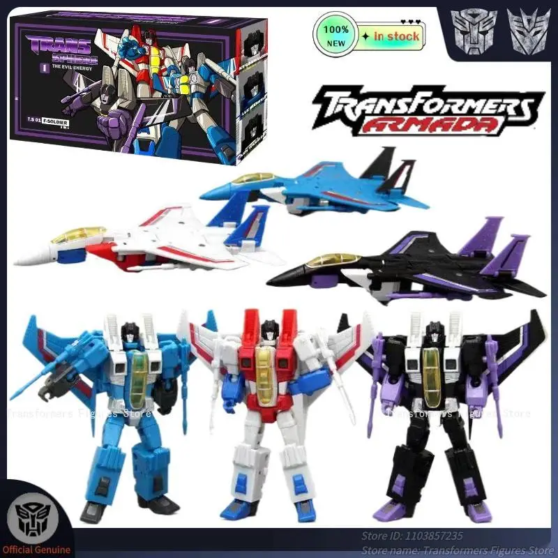 Original Brand New Transformers Robot Toys - PT-F15 Starscream, Thundercracker, Skywarp G1 Movie Action Figure Anime & Manga Model Doll - Unisex Gifts for Toys & Hobbies Enthusiasts