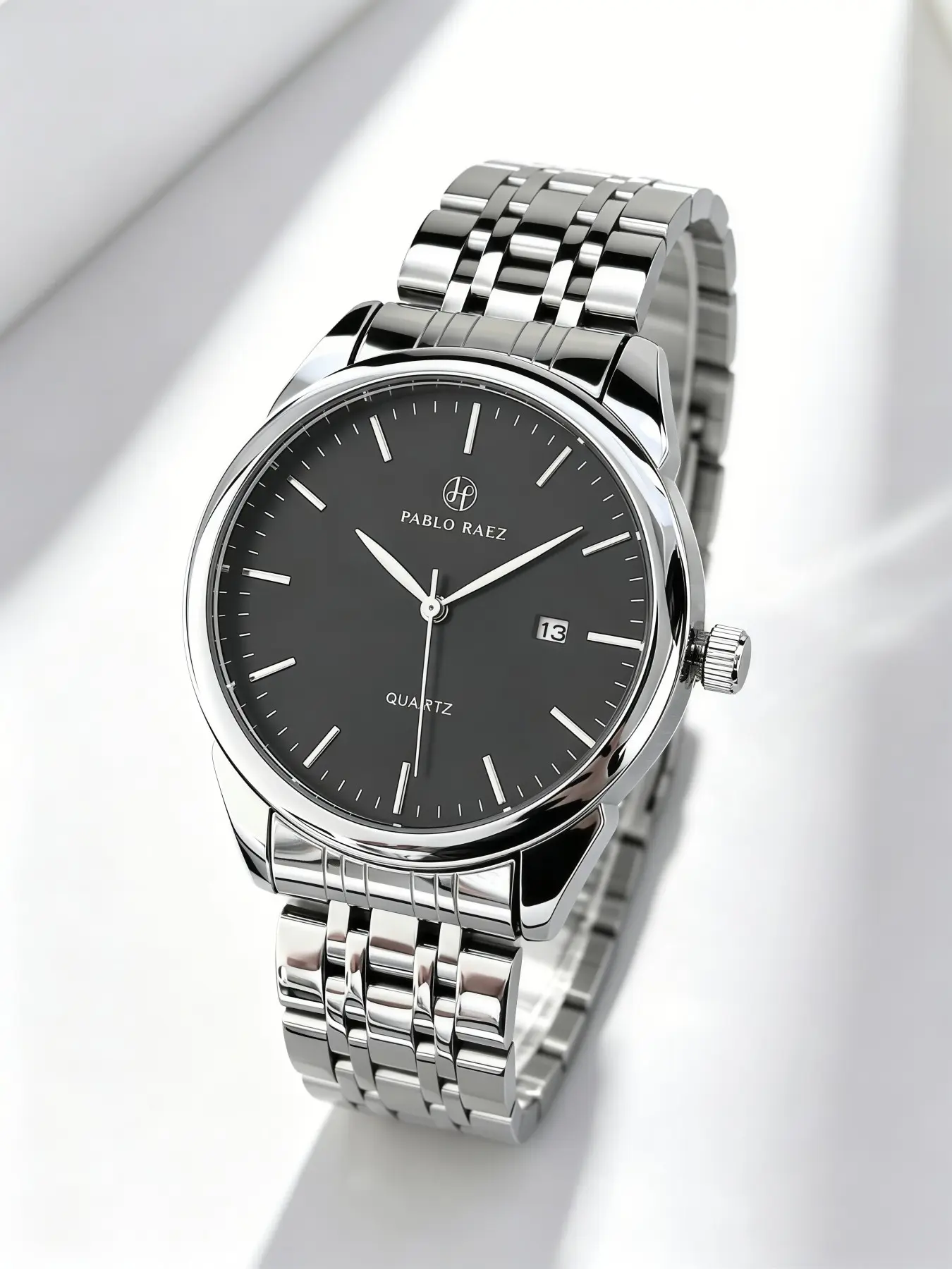 Men's Fashion Casual Watch, Stainless Steel Band, 50m Waterproof, Analog Display, Quartz Movement, Business Luxury, Gift for Him, Waterproof Wristwatch, Fashionable Wristwatch, Quartz Wrist Watches